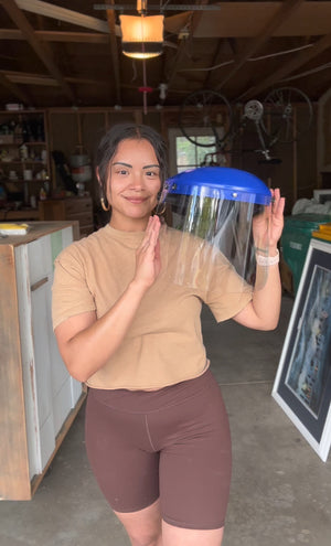 CHAOS Moto 10 Clear Faceshield Visors + 1 Headgear Bundle, 8x15.5, 0.040