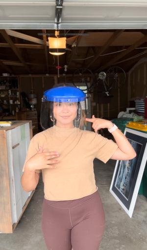 CHAOS Moto 10 Clear Faceshield Visors + 1 Headgear Bundle, 8x15.5, 0.040