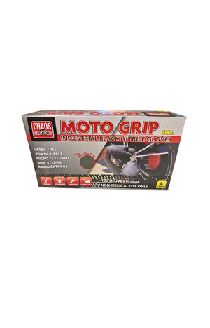 Grip Black Nitrile Gloves 5mil
