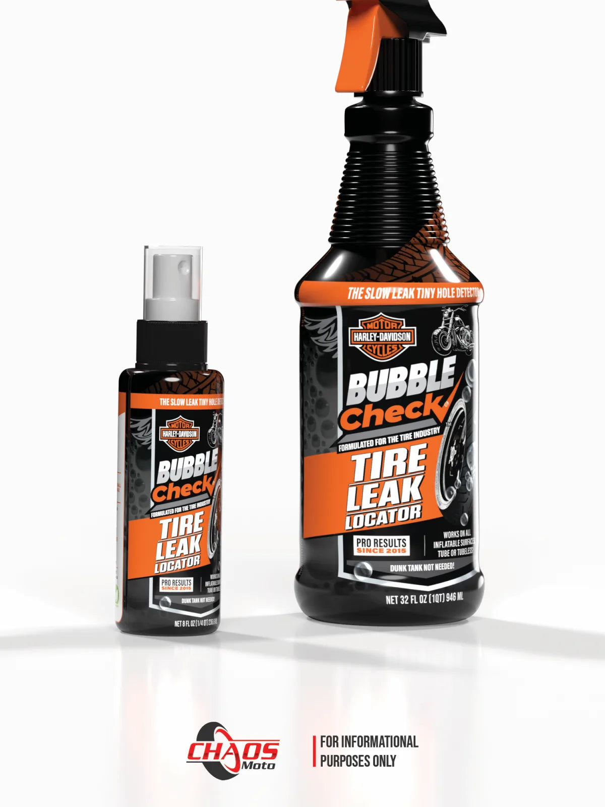 Tire leak detector evaluation label concept for an enthusiast brand
